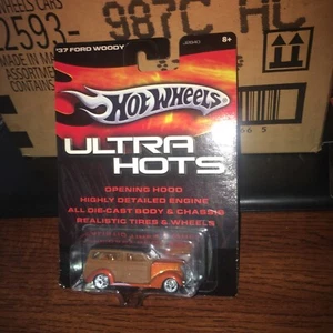 HOT WHEELS ULTRA HOTS 1937 '37 FORD WOODY ORANGE REAL RIDERS 1:64 CLASSIC CAR - Picture 1 of 6