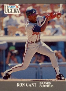 1991 Ultra Atlanta Braves Baseball Card #4 Ron Gant