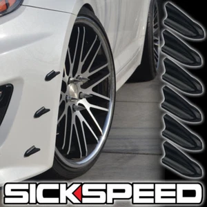 6 PC AIR VORTEX GENERATOR/DIFFUSER FIN SET/KIT FOR SPOILER ROOF WING TRUNK P6 - Picture 1 of 1