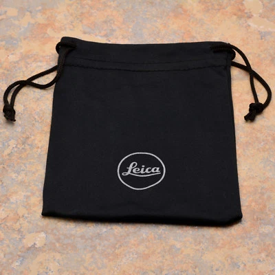 Leica Logo Black Accessories Case Small Soft Pouch Leitz Wetzlar Germany (#3002) - Image 1 of 2