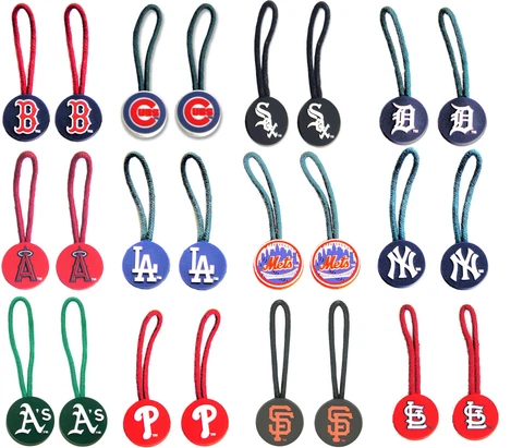 zipper pull pet id charm luggage bag tag MLB PICK YOUR TEAM Cover