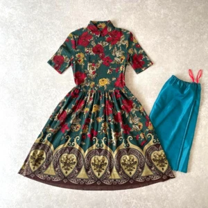 Rare Vivienne Tam Power Net Dress Mao Collar All over With Petticoat XS Used - Picture 1 of 13