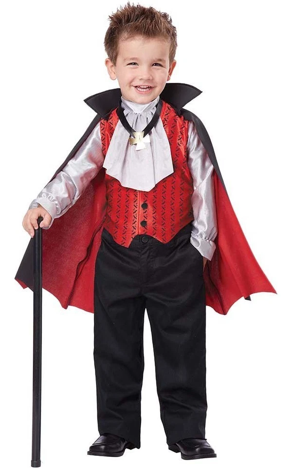 DISFRAZ DE HALLOWEEN DAPPER VAMPIRO CONDE DRACULA NIÑOS PEQUEÑOS Foto 1 de 2