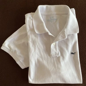VINEYARD VINES Men S Polo Shirt 60% Cotton Piqué White Short Sleeves Logo Whale - Picture 1 of 11