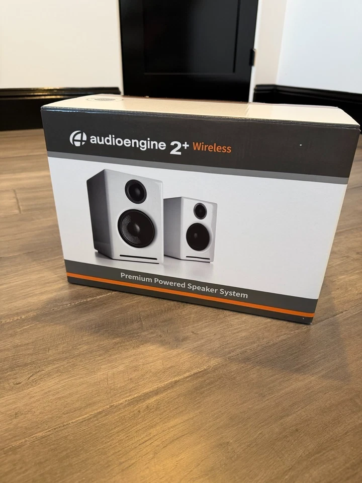 Audioengine A2+ 24 Bit 60 Watt Bluetooth Desktop Computer Speakers for Music - Image 1 of 4