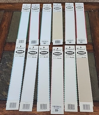 Lot of 12 BUCILLA Ribband Bookmarks 9" x 1 7/8" 14 Count Cross Stitch Variety - Image 1 of 4