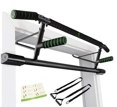 BODYROX Pull Up Bar 4 Grips Foldable Doorway Chin up Bar - Imagen 1 de 4