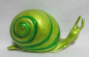 Broche Caracol De Colección Firmado Original por Robert LIME GREEN SWIRL Esmaltado #08940 - Imagen 1 de 5