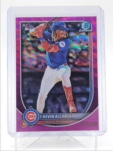 KEVIN ALCANTARA 2025 BOWMAN CHROME ROOKIES FUCHSIA WAVE CUBS RC /299 Q4060 - Picture 1 of 2