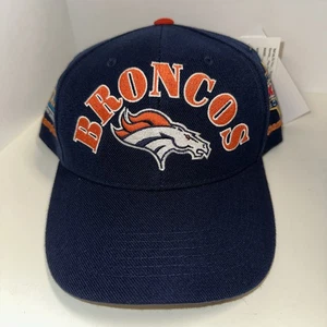 Vintage Denver Broncos Blockhead 2X Super Bowl Champions SnapBack Hat/Cap. Annco - Picture 1 of 7