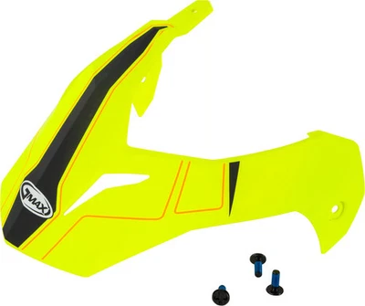 G-Max Visor with Screws for GM-11/S Expedition Helmets - Matte Hi-Vis Yellow/Ora - Image 1 of 3