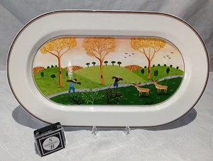 A25/103 Villeroy & Boch V&B Design Naif Laplau Servierplatte 32 cm x 23 cm - Picture 1 of 3