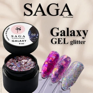 GEL Brillo Profesional SAGA GELAXY con Brillos Holográficos/Esmalte de Uñas Gel - Imagen 1 de 21