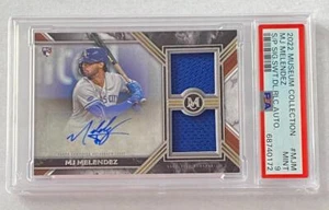 2022 Topps Museum Collect JM Melendez POP 1 021/149 PSA MINT 9 Signature Swatch - Picture 1 of 2