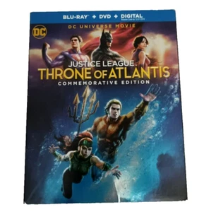 Justice League: Throne of Atlantis (Commemorative Edition) Blu-ray + DVD Pre-own - Picture 1 of 7