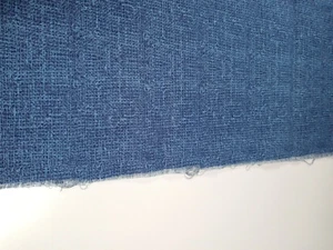 Fabric Blue Pattern with Dark Blue Background 28" x 33" 100% Cotton - Picture 1 of 2