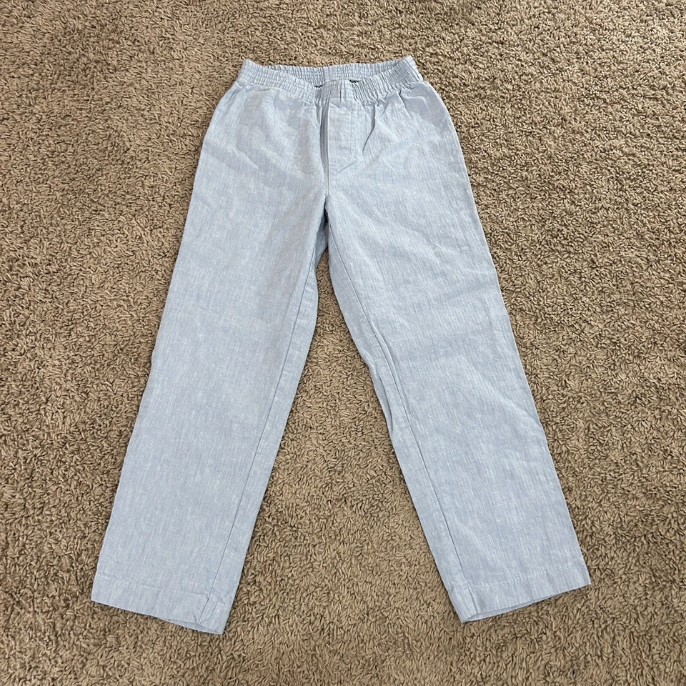 Pantalones de vestir IZOD azul claro para niños talla 7 cintura elástica regular Foto 1 de 4