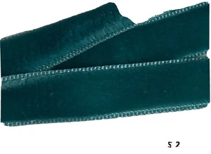 Vintage 3/8" Zoll Stockente grün SAMT Band 10 Yards SWISS Made" S-2-24 - Bild 1 von 2