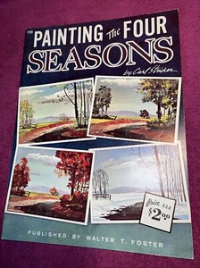 1960 Vintage Painting the Four Seasons by Carl Stricker - Picture 1 of 4