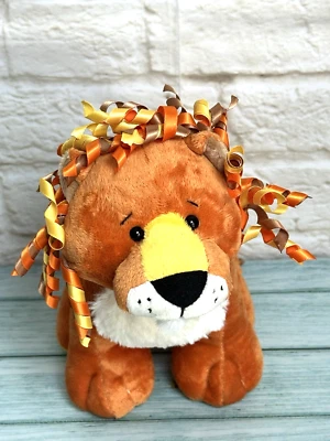 Webkinz Curly Lion Plush Stuffed Animal GANZ Tag Baby Lion Orange Curly - Image 1 of 4