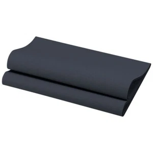 Dunisoft Airlaid Black 40cm Dinner Napkins - Pack of 60 - Picture 1 of 3