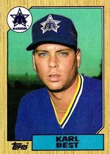 1987 Topps #439 Karl Best Seattle Mariners MLB Vintage Baseball Card - Picture 1 of 2