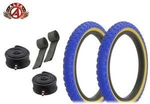 ALTA BICYCLE WIRE BEAD 16 x 2.125 BLUE/GUM COMP III BMX, HEAVYTUBES & RIMSTRIPS - Picture 1 of 1