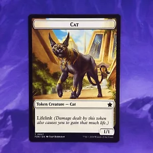 Cat Token 0027 Phrexian Goblin 0031 FDN Foundations MTG Commander Creature Cats - Bild 1 von 3