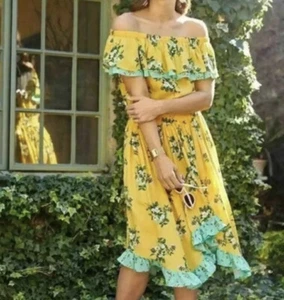 Abito Matilda Jane Hooked On A Feeling XL Cottagecore fattoria moglie giallo burro - Foto 1 di 11