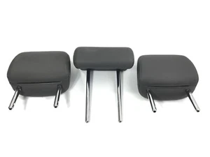 2012 Toyota Prius Grey Leather 2nd Row Rear Headrest Set of 3 CLEAN & READY - Bild 1 von 12