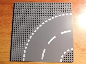 Lego Vintage - Plaque Route virage 25.5 cm x 25.5 cm - Imagen 1 de 1