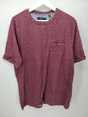 Camiseta Para Hombre Tejida Heritage Tailored Clothier Rojo Borgoña Talla XL Foto 1 de 4