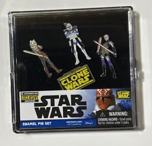 SDCC 2020 Star Wars The Clone Wars Enamel Pin Set EE exclusive *IN HAND*