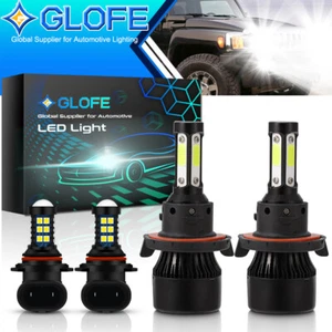 4x Combo For Hummer H3 2006-2010 6000K LED Headlight Hi/Lo + Fog Light Bulbs kit - Picture 1 of 8