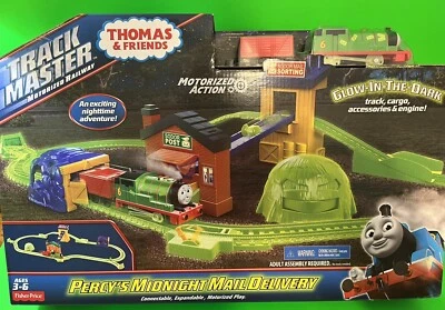 Thomas & Friends TrackMaster Percy's Midnight Mail Delivery Glows In Dark Sealed - Image 1 of 4