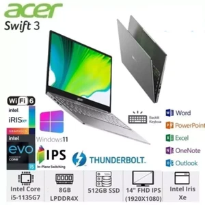 Acer Swift 3 Evo SF314-511-56QF i5 11th Sliver 8GB / 256G Free Shipping 1.2KG - Picture 1 of 17