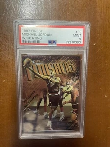 1997 Topps Finest Michael Jordan Finishers With Coating PSA MINT 9 - Picture 1 of 2