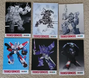 2017 Hasbro Transformers Hascon exklusive Promo-Karte 6er Set - Bild 1 von 2