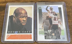 Chad Johnson 2001 Topps Gallery & Upper Deck MVP Rookie RC Lot (2) RL01 - Picture 1 of 2
