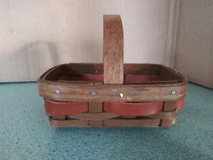 Longaberger 2021 Mini 125 Aniversario Miniatura Cesta de Reunión NUEVO - Imagen 1 de 4