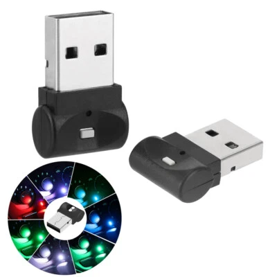 Mini USB LED Car Interior Light Neon Ambient Lamp Emergency Lighting Decorative - Image 1 of 4