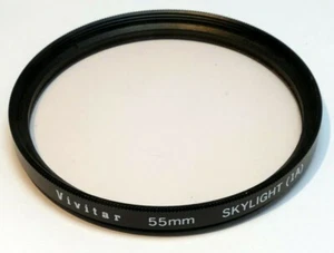 Vivitar 55mm Filter Skylight 1A sky ( with coating scratched ) - Picture 1 of 7