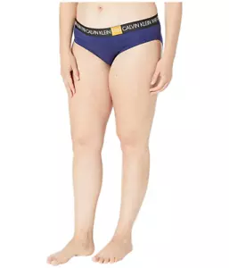 Bikini básico de algodón Calvin Klein 1981 púrpura oscuro 1X - Imagen 1 de 3