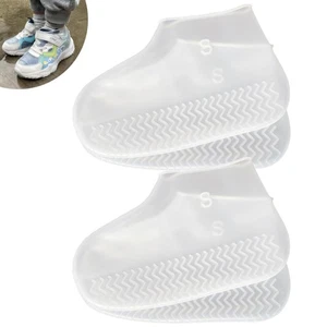 Waterproof Shoe Covers 2 Pairs,Rain Shoe Covers Reusable Silicone Non Slip Sh... - Picture 1 of 6