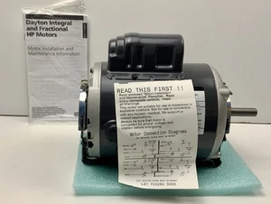 DAYTON 24C178 MOTOR 1/4 HP , 3450 RPM ,115/230 V , 1 PH , 48Z FR : NEW - Picture 1 of 9
