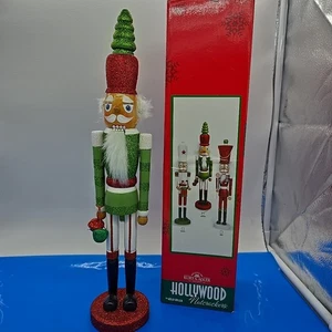 Kurt S Adler Hollywood Nussknacker 15" glitzernder Soldat mit Weihnachtsglocken LESEN! - Bild 1 von 9