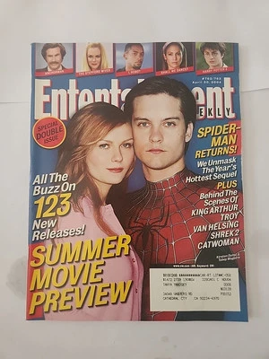 Entertainment Weekly Magazine - April 30, 2004 - Spiderman: Maguire & Dunst - Image 1 of 3