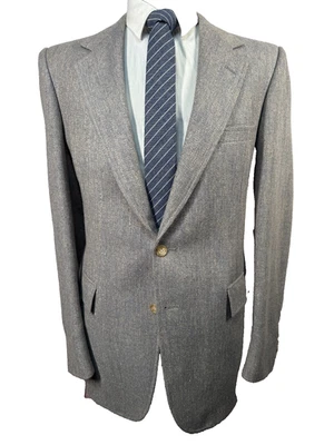 Abrigo Blazer Chaqueta EVAN PICONE Para Hombres Marrón Mezcla de Lana Calce Clásico Deportivo TALLA 40L Foto 1 de 4