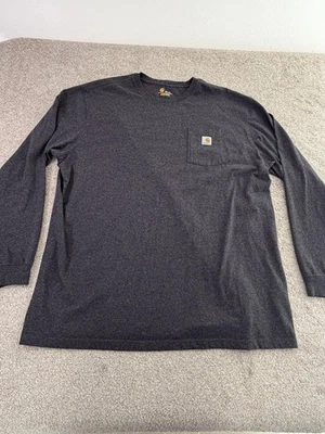 Carhartt Shirt Mens 3XL Tall Gray Long Sleeve Pocket Original Fit Workwear - Image 1 of 4
