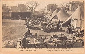 Greece - A military hospital on the Salonica Front - A sunbathing area for the b - Picture 1 of 2
